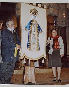 BANNIERE DE NOTRE DAME D AFRIQUE A LA BASILIQUE DU SACRE COEUR A MARSEILLE